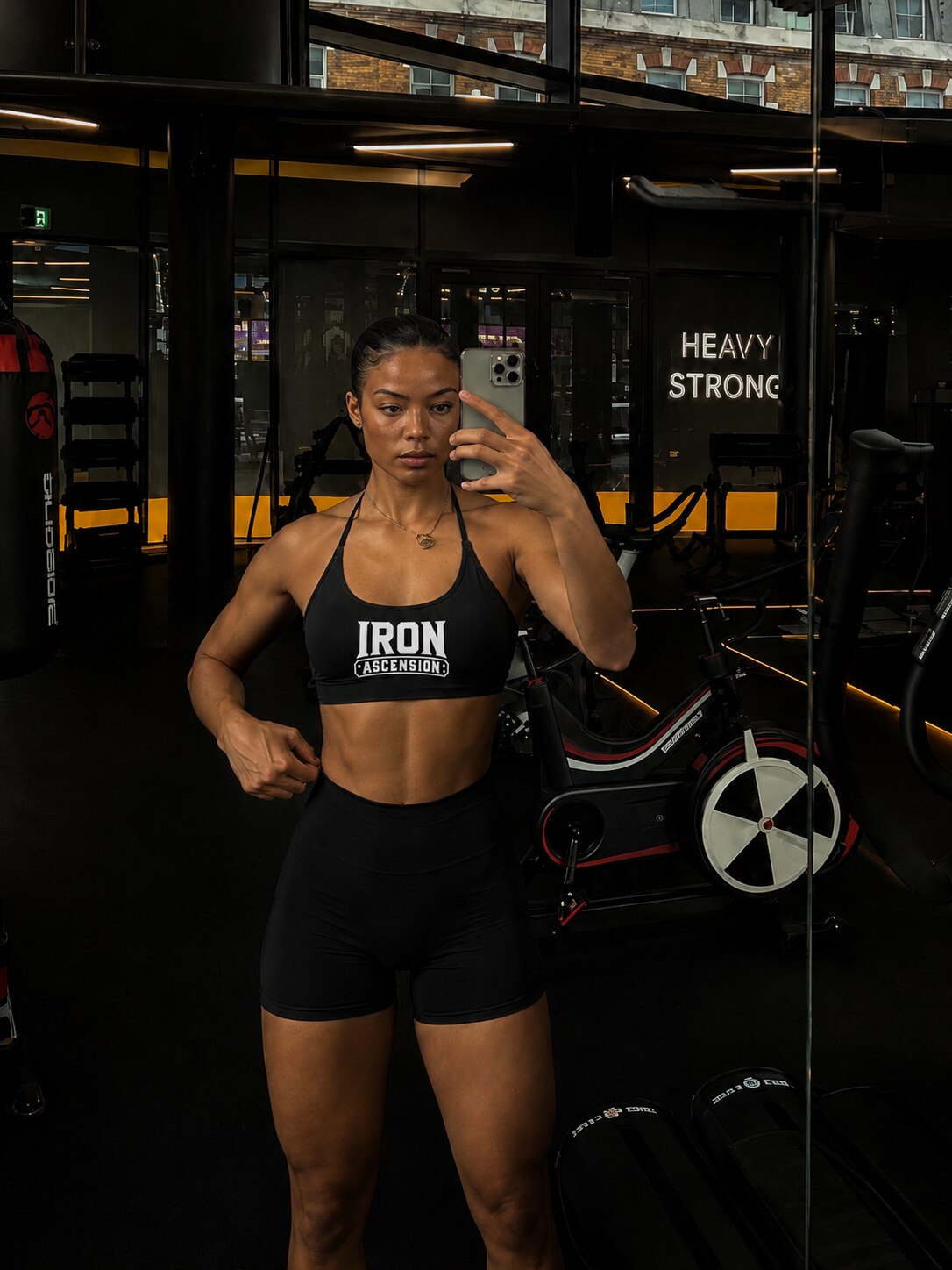 Athlete wearing Iron Ascension gym apparel